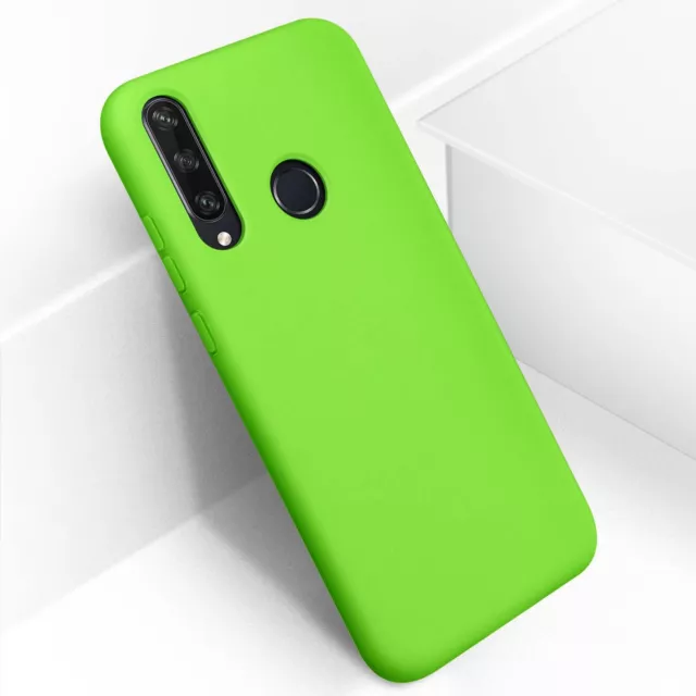 Coque Huawei Y6p Silicone Semi-rigide Finition Soft Touch Vert 2