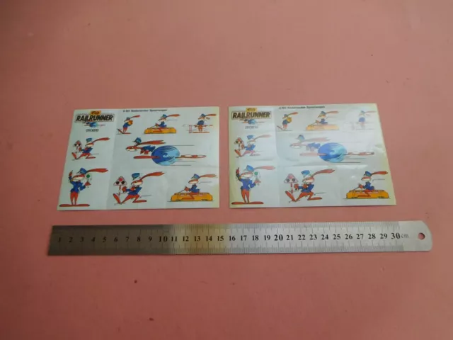 NS Nederlandse Spoorwegen Railrunner Stickers. Unused. Two Sheets. NS Publicity