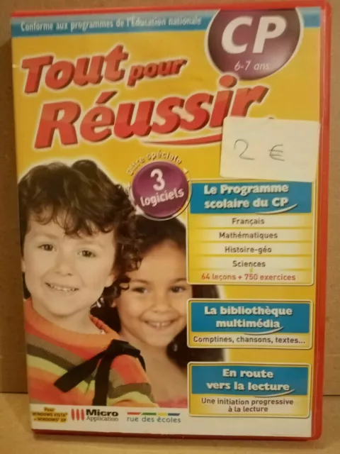 Tout pour réussir CP (6-7 ans) 3 logiciels/ PC