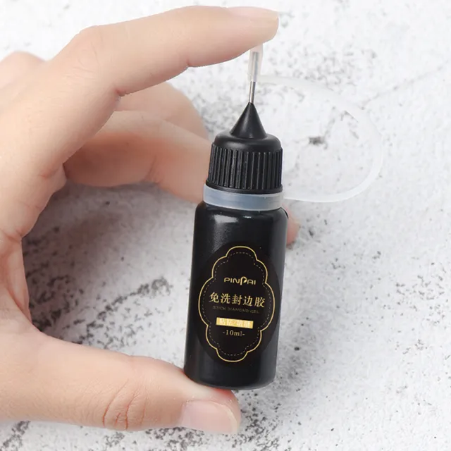 Pegamento adhesivo de estrás para uñas de 10 ml para pegar el taladro pegamento transparente para uñas ~~