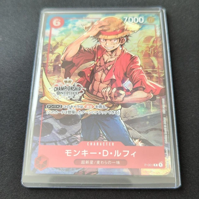 ONE PIECE TCG Championship 2022 Luffy Promo Parallel Card P-001 $129.00