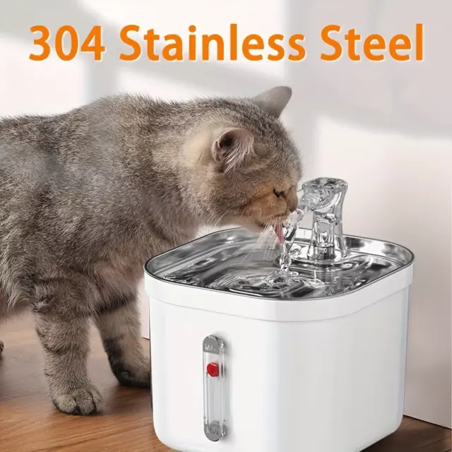 Fontaine à Eau Chat Chien Automatique Intelligent Distributeur eau 2L Silencieux