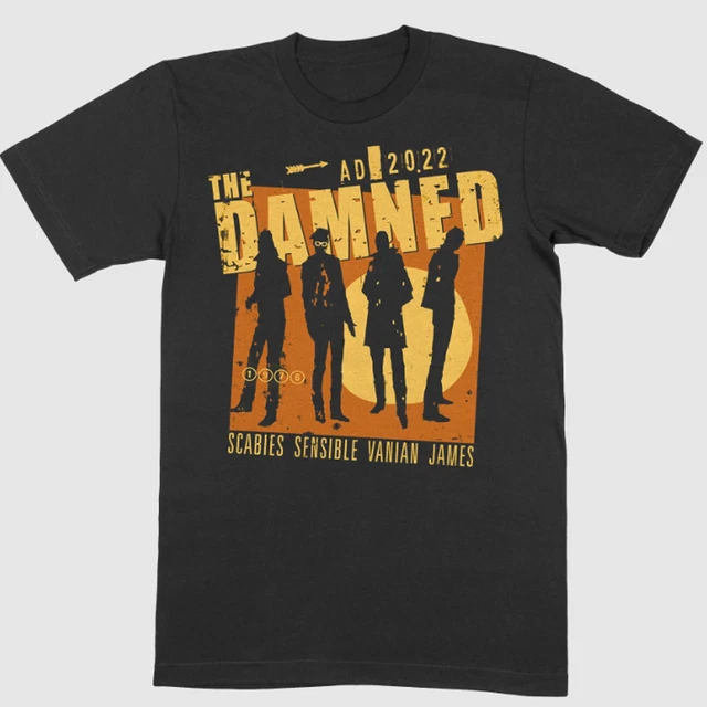 retro The Damned band T-shirt Black Unisex All Sizes S-5Xl 1F1310