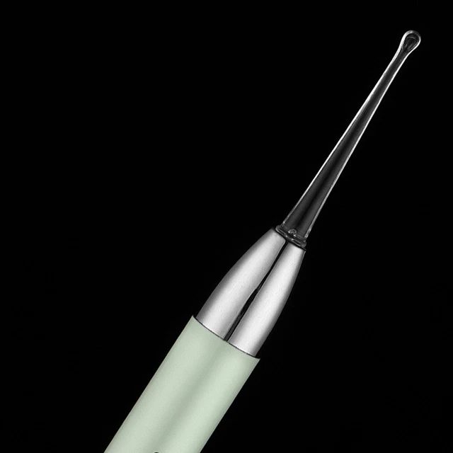 LED Earwax Spoon Ear Tweezers Stainless Steel Ear Wax Removal Kit Clear View USB