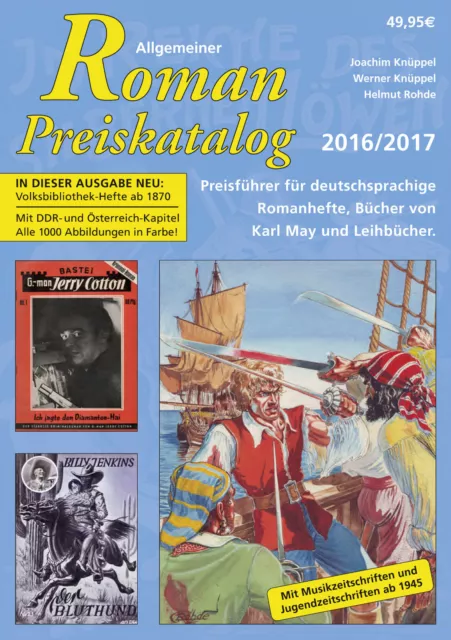 11 Allgemeiner Roman Preiskatalog 2016 Romanhefte Leihbuch neuwertig Hardcover