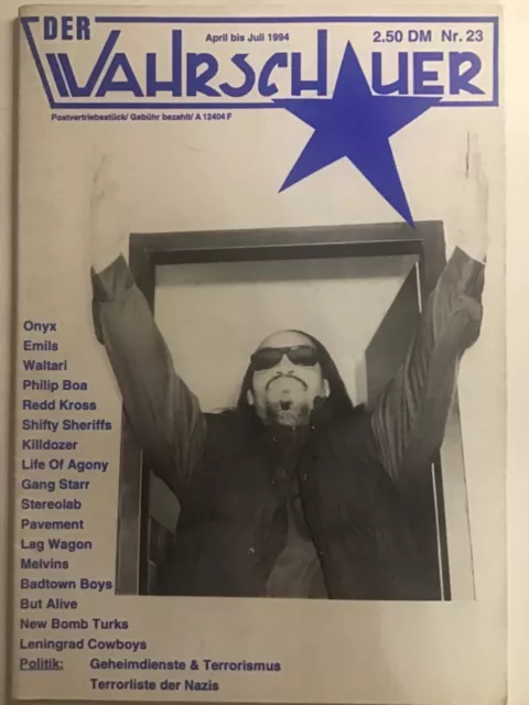 DER WAHRSCHAUER NR. 23 INDIE PUNK FANZINE WALTARI KILLDOZER PHILLIP BOA MElVINS