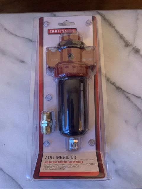Filtro de línea aérea para compresor de aire Craftsman 9-16009 875.16009 3/8