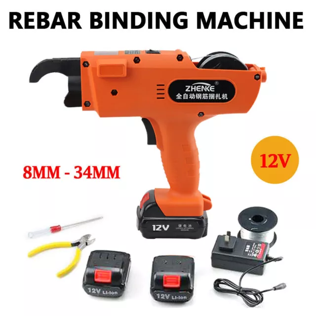 Automatische DRAHTBINDEMASCHINE Rebar Drahtbinder+1 Bindedrahtrollen orange DE