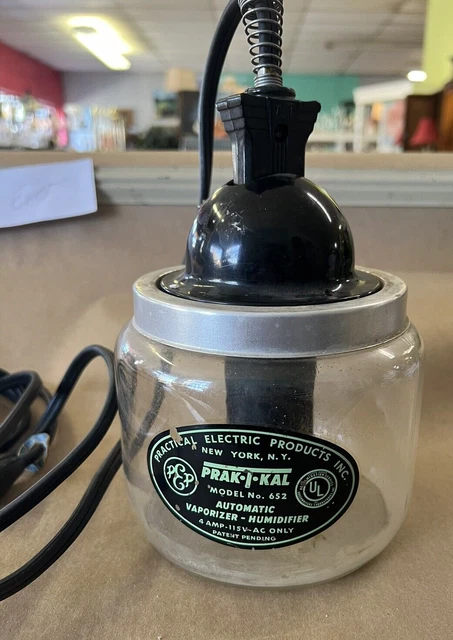 1950&rsquo;S PRAK-T-KAL VAPORIZER Humidifier Model 652 (Not Tested 
