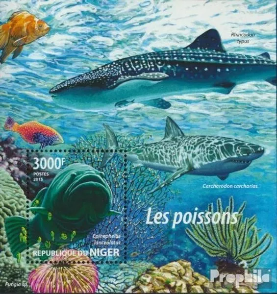 niger bloc-feuillet 426 (complète. Edition.) neuf 2015 Poisson
