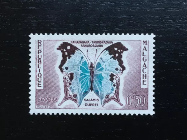 MADAGASCAR REPUBLIC MALAGASY 1960 BUTTERFLIES 0.50F Salamis duprei - MINT