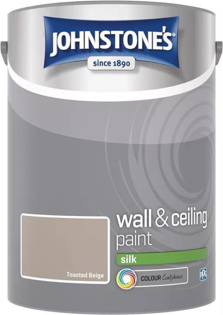 Johnstone's - Wall & Ceiling Paint - Toasted Beige - Silk Finish - Emulsion Pai