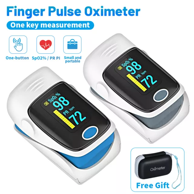FDA Finger tip Pulse oximeter blood oxygen Heart Rate monitor SPO2 PR OLED NA