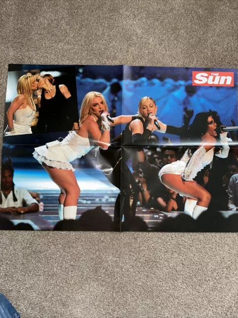 Madonna - 2003 Mtv Vma - The Sun Poster - Uk - Britney Spears