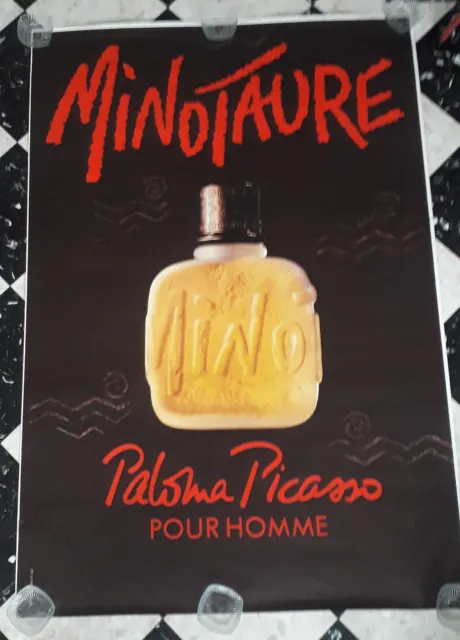 Affiche Publicitaire 120X175 Minotaure  Paloma Picasso Pour Homme