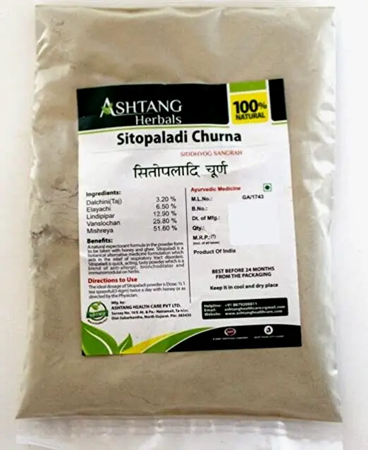 Ashtang Herbals Sitopaladi Churna 100g - Traditional Herbs & Spices Blend