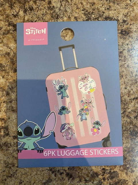 DISNEY STITCH AND angel luggage suitcase stickers accessory BNWT