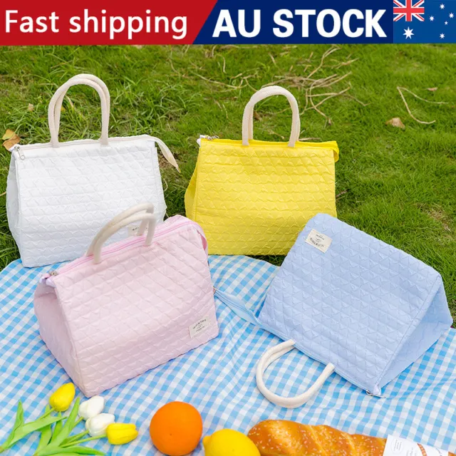 Portable Insulated Thermal Cooler Lunch Box Carry Tote Picnic Case Storage Bag R
