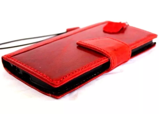 genuine full leather Case for apple iphone 6 plus book wallet slim cover red 6s