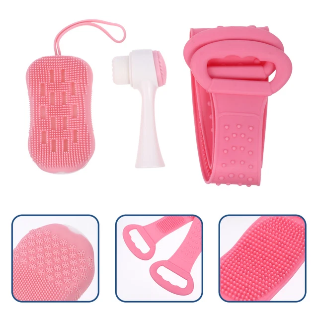 Serviette De Douche Ensemble De Douche En Silicone Laveur De Bain Propre