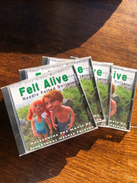 Felting - Juego de DVD Felt Alive - Fieltro con aguja escultórica con pétalo Kay