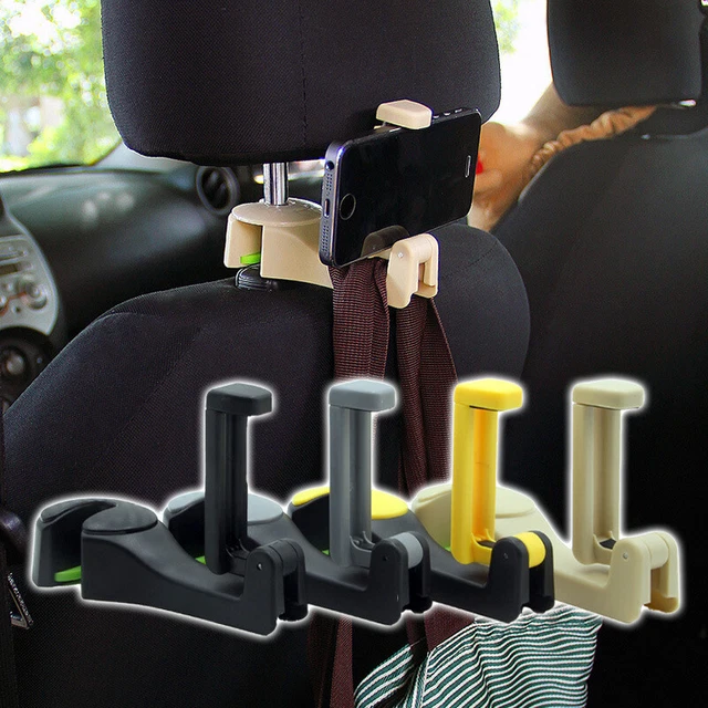 Supporto cellulare auto poggiatesta nascosto gancio appendiabiti sedile posteriore per accesso auto.H7