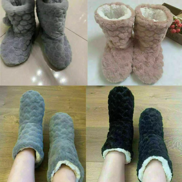 Slippers Womens Warm Indoor Slipper Boots Ladies Booties Girls size 3 4 5 6 7 9