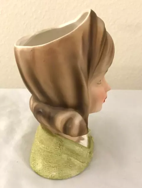 Vintage Inarco , Lady Head Vase 1960s, Teen Girl Head Vase  hair flip... 2