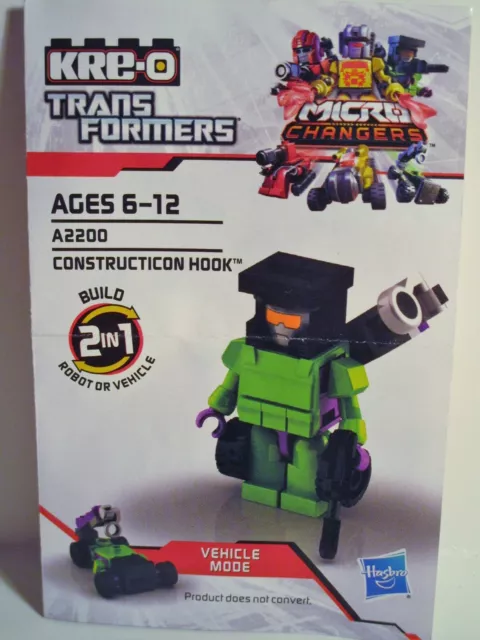 Hasbro KRE-O Transformers Micro Changers 2 in 1 - CONSTRUCTION HOOK  A2200