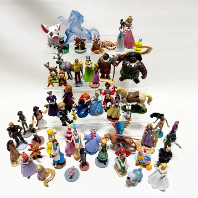 50+ Disney Princess Characters PVC Plastic Figurines Cake Toppers Figures Lot A4