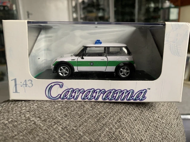 Mini Cooper Bleue Toit Noir 1/43 - Modèle Réduit Voiture Collection Cararama - 2