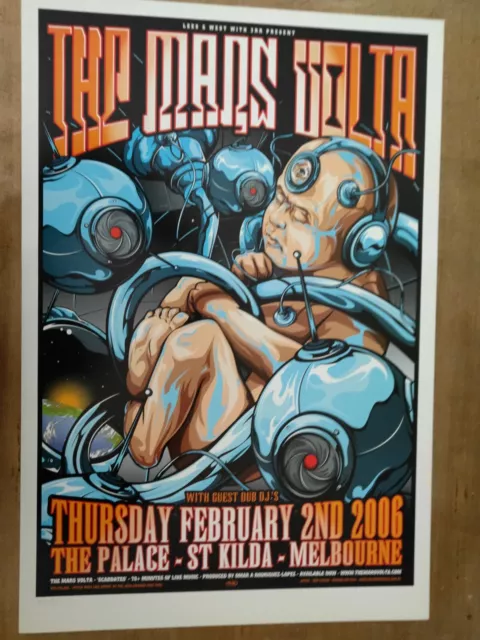 The Mars Volta Melbourne Australia 05 Concert Poster Art Ken Taylor