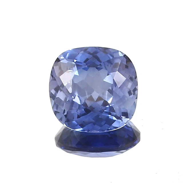 AAA 6.55 CT Naturel sans Défaut Kashmiri Saphir Bleu Desseré Coussin Gemme Coupe