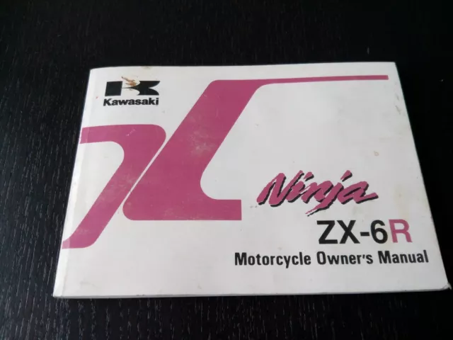 Kawasaki ZX-6R Ninja ZX600-G1 ZX600-H1 1987 Fahrer-Handbuch Owner's Manual