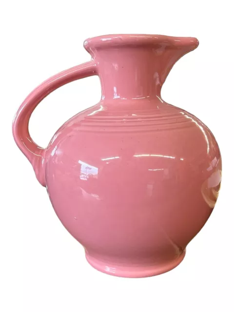 Fiesta - Rose Pink Carafe Homer Laughlin 8" Ceramic Vase Pitcher Home Decor HLC