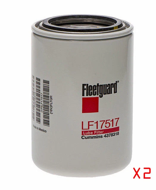 (2) ENGINE OIL Filter Nissan Titan Xd Cummins Diesel Isv 5.0 Lf17517