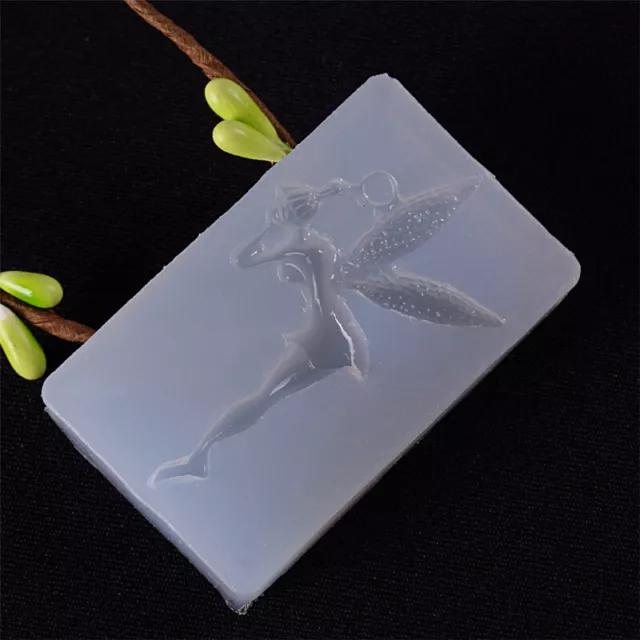 Lovely Fairy Shape Mold DIY Decoration Mobile Phone Tools Jewelry Silicone L`LI