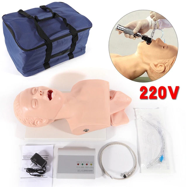 PVC Intubation Manikin Study Teaching Model Airway Management Trainer With Alarm