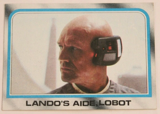 Vintage Star Wars Empire Strikes Back Trade Card #194 Lando's Aide Lobot
