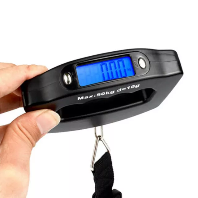 50kg/10g Portable Travel LCD Digital Hanging Luggage Scale Electronic Weight