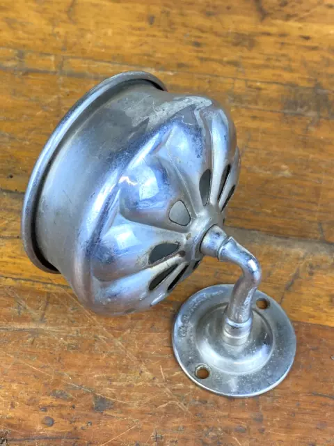 C.1925 Brasscrafters Bathroom Cup Holder ~ Brass w/ Nickelplate, 2 3/4" Diameter