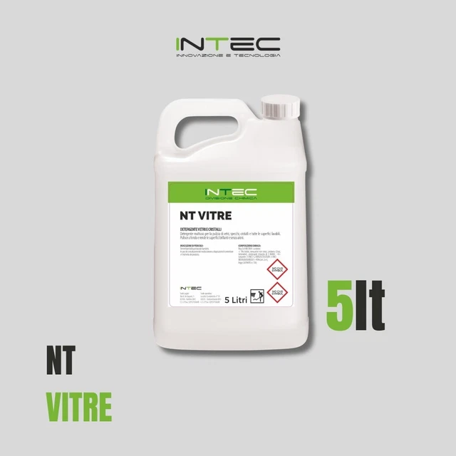 DETERGENTE VETRI E CRISTALLI PROFESSIONALE 5Lt - INTEC