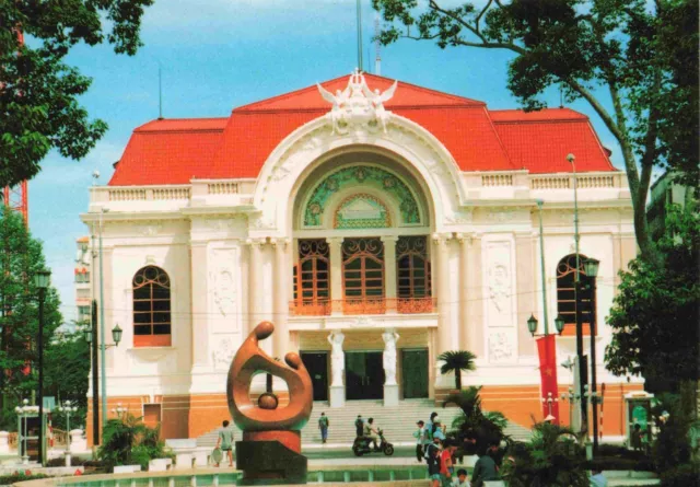 City Theatre Saigon Hochiminh City Vietnam Postcard Vtg #21