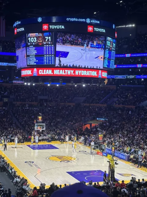 2 LA Lakers Vs Dallas Mavericks Tickets 1/17/2024 LOWER LEVEL