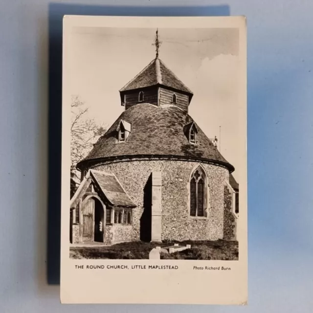 Little Maplestead Braintree Postcard C1940 Real Photo The Round Church Essex