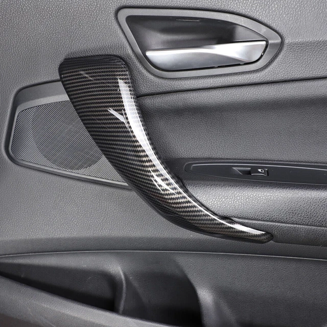 Coperture Maniglie Esterne In Fibra Di Carbonio Per Nissan 370Z (2009-2020) – ABS Con Finitura Lucida, Kit Adesivo