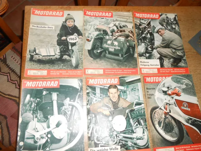Zeitschrift "Das Motorrad" Jahrgang 1962, Heft 1-26