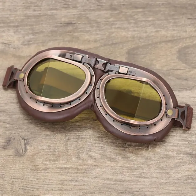 Retro Pilot Goggles Motorcycle Scooter Protection Vintage Style
