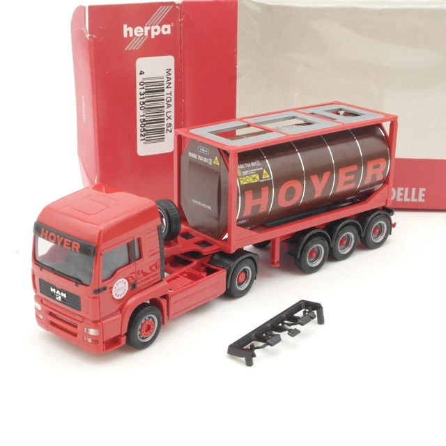 Herpa LKW Modell Man TGS TN Benzintank-Sattelzug 1:87 - Sammlerstück Made In Germany
