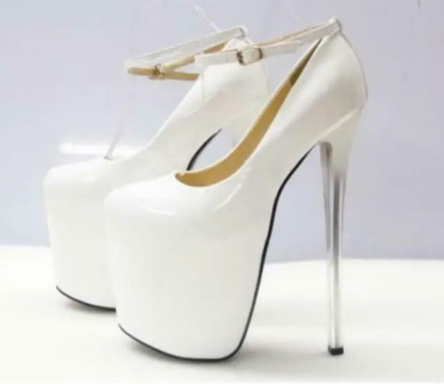 Womens ankle strap Platform High Stilettos Heels Clubwear Shoes Pumps